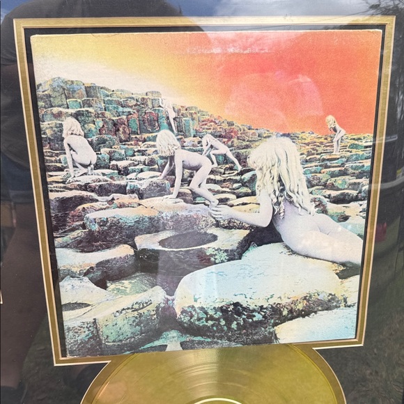 Framed Led Zeppelin Gold Record Display - Picture 3 of 10